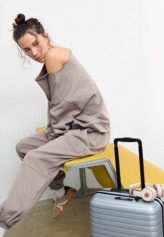 Enkel off-shoulder-Sweatshirt