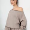 Enkel off-shoulder-Sweatshirt