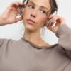 Enkel off-shoulder-Sweatshirt