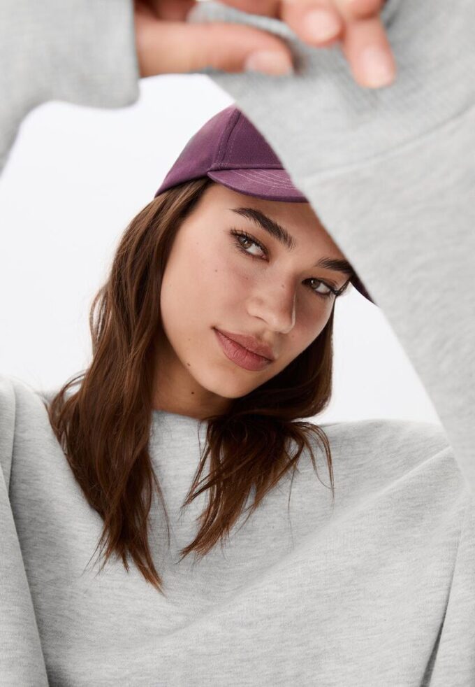 Enkel off-shoulder-Sweatshirt