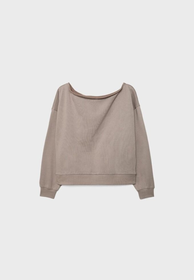Enkel off-shoulder-Sweatshirt