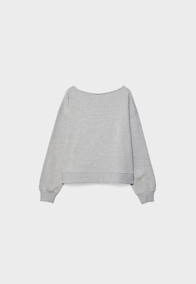 Enkel off-shoulder-Sweatshirt