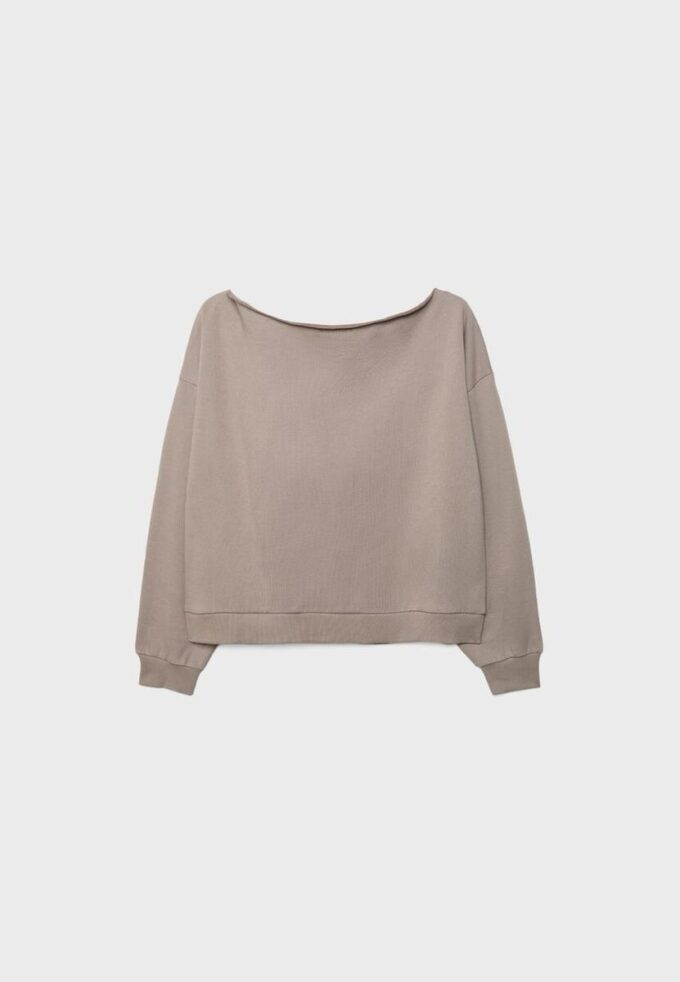 Enkel off-shoulder-Sweatshirt