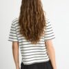 Enkel, tjock, randig Basplagg-T-shirt med normal passform