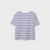 Enkel, tjock, randig Basplagg-T-shirt med normal passform Enkel, tjock, randig Basplagg-T-shirt med normal passform