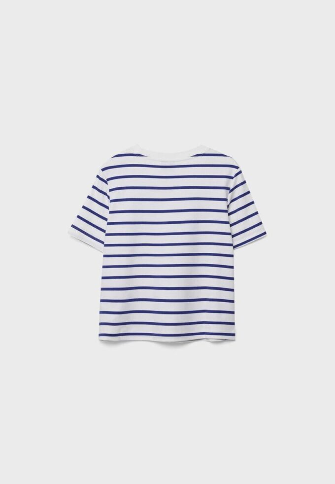 Enkel, tjock, randig Basplagg-T-shirt med normal passform Enkel, tjock, randig Basplagg-T-shirt med normal passform