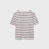 Enkel, tjock, randig Basplagg-T-shirt med normal passform