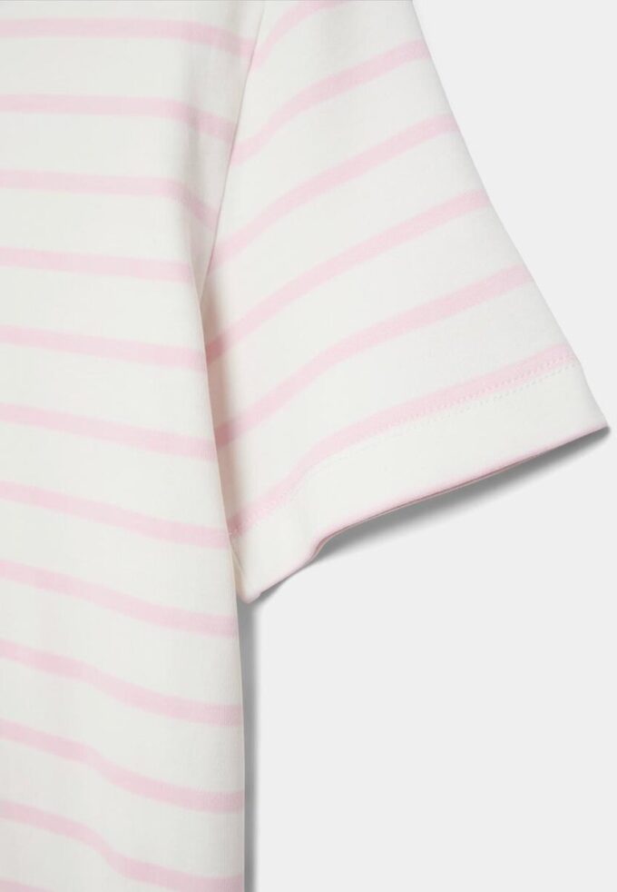 Enkel, tjock, randig Basplagg-T-shirt med normal passform Enkel, tjock, randig Basplagg-T-shirt med normal passform
