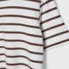 Enkel, tjock, randig Basplagg-T-shirt med normal passform