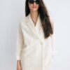 Flödande dubbelknäppt kavaj Flödande dubbelknäppt kavaj