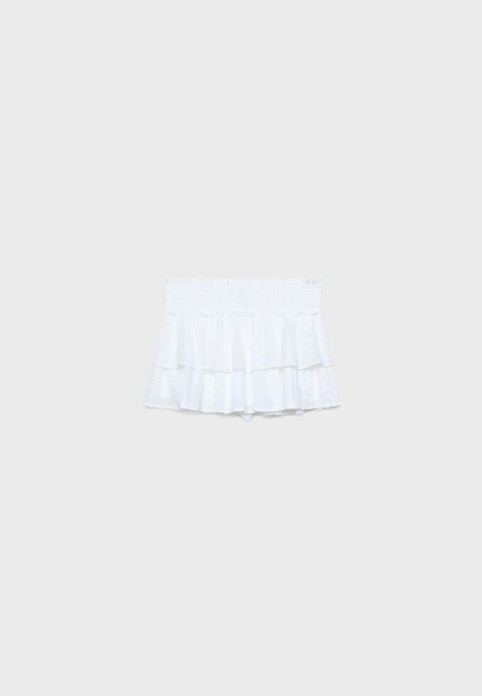 Flödande skort med volanger