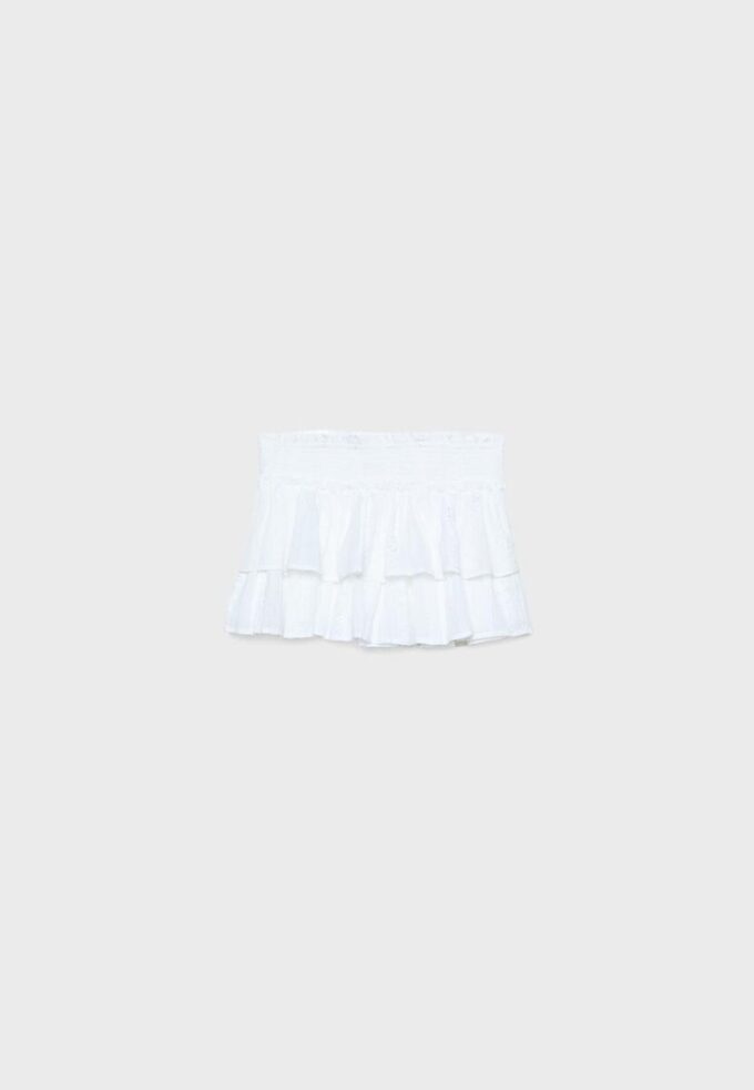 Flödande skort med volanger