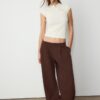 Flockad T-shirt i Qipao-stil Flockad T-shirt i Qipao-stil