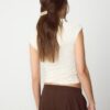 Flockad T-shirt i Qipao-stil Flockad T-shirt i Qipao-stil