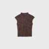 Flockad T-shirt i Qipao-stil
