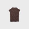 Flockad T-shirt i Qipao-stil
