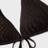 Glittrande triangel-bikinitopp för toppar Glittrande triangel-bikinitopp för toppar