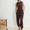 Halter-jumpsuit i satin