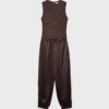 Halter-jumpsuit i satin