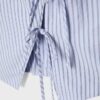 Halterneck-toppar i qipao-stil med halvskrynklig knut