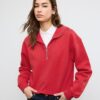 Höghalsad sweatshirt med dragkedja Höghalsad sweatshirt med dragkedja