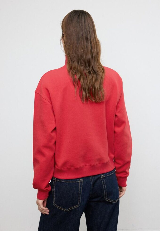 Höghalsad sweatshirt med dragkedja Höghalsad sweatshirt med dragkedja