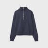 Höghalsad sweatshirt med dragkedja Höghalsad sweatshirt med dragkedja