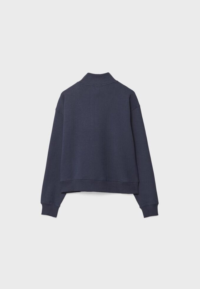 Höghalsad sweatshirt med dragkedja Höghalsad sweatshirt med dragkedja