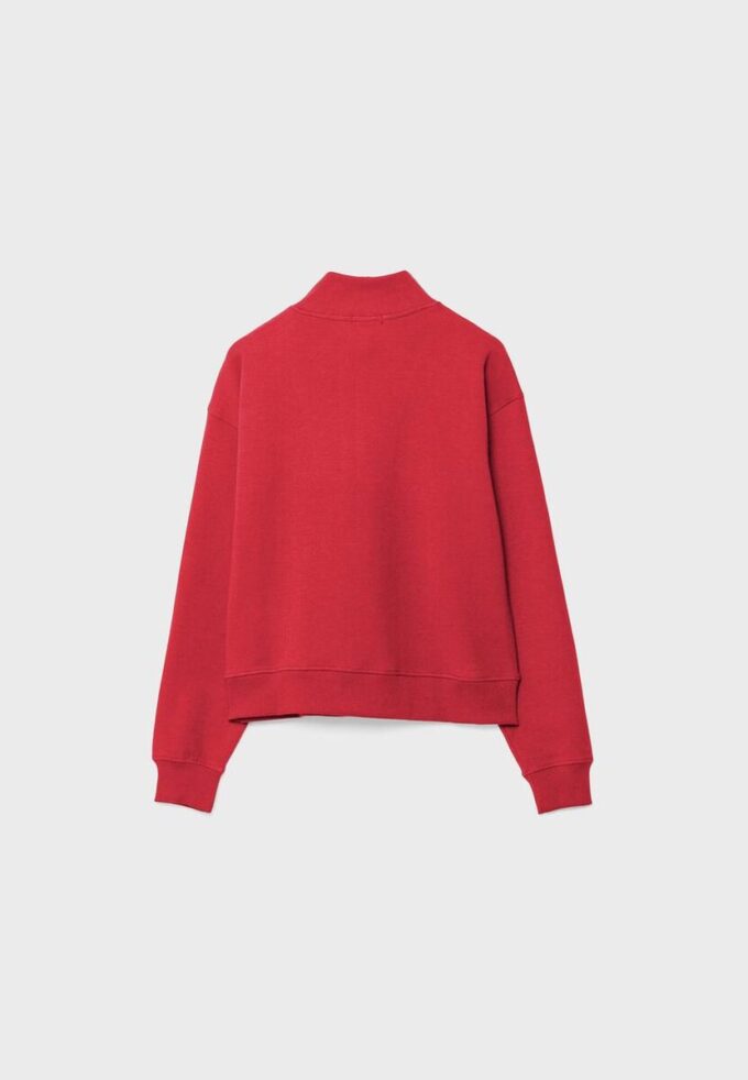 Höghalsad sweatshirt med dragkedja Höghalsad sweatshirt med dragkedja