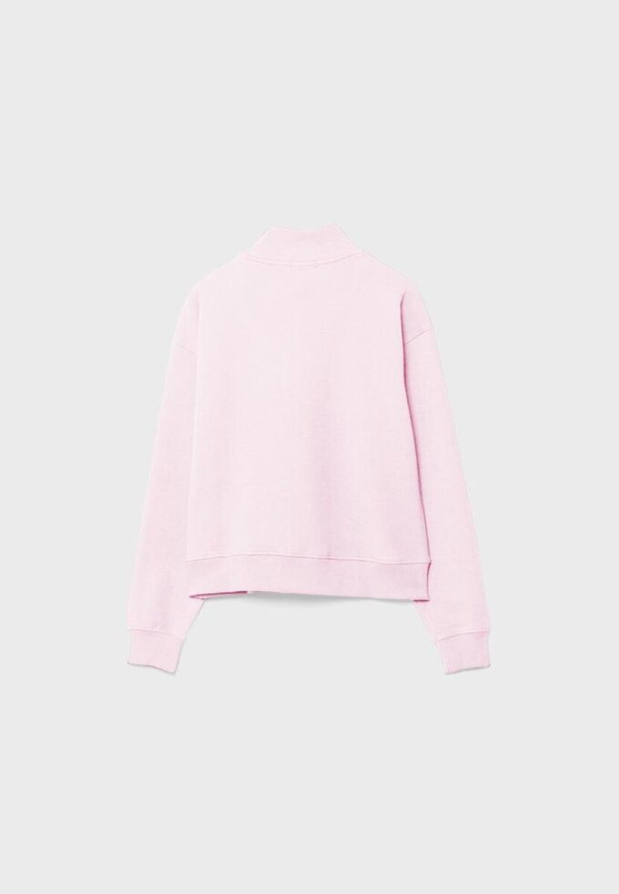 Höghalsad sweatshirt med dragkedja Höghalsad sweatshirt med dragkedja