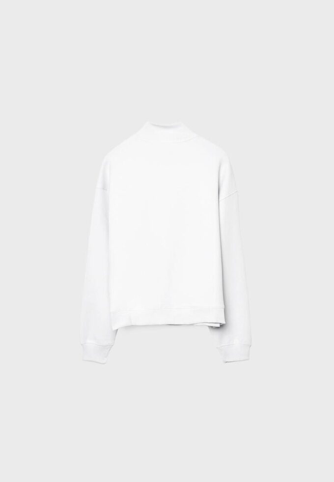 Höghalsad sweatshirt med dragkedja Höghalsad sweatshirt med dragkedja