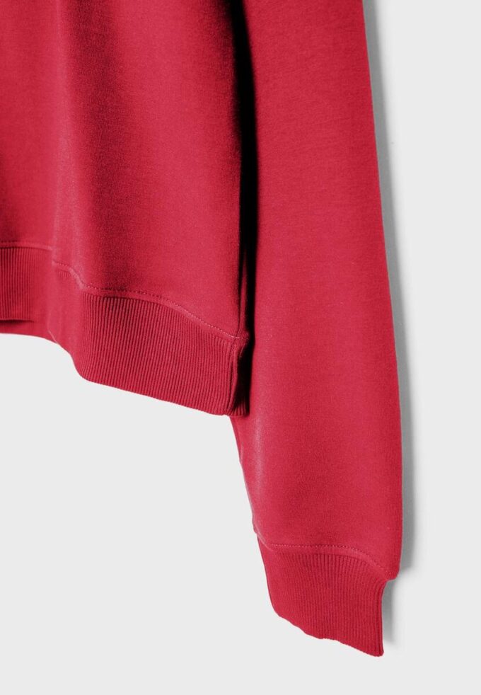 Höghalsad sweatshirt med dragkedja Höghalsad sweatshirt med dragkedja