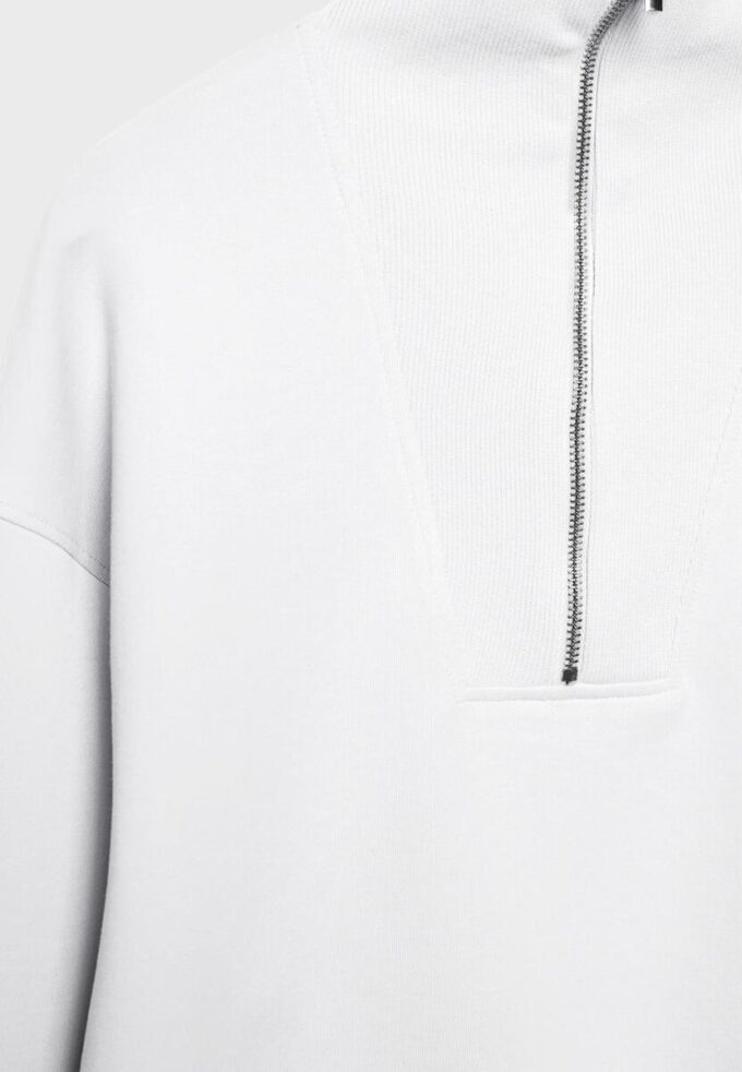 Höghalsad sweatshirt med dragkedja Höghalsad sweatshirt med dragkedja