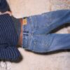 Jeans med låg midja och raka ben