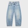 Jeans med låg midja och rörformade ben Jeans med låg midja och rörformade ben