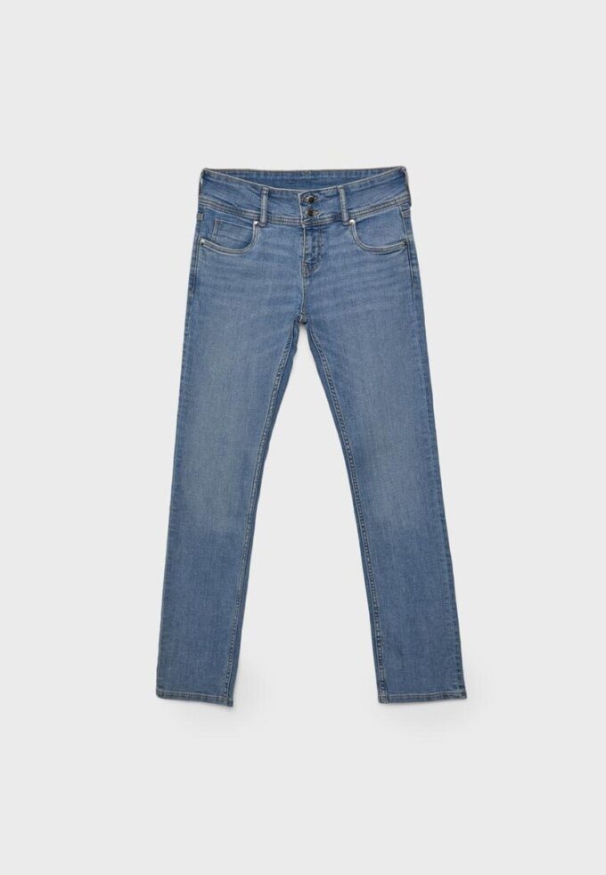 Jeans med låg midja och smal passform