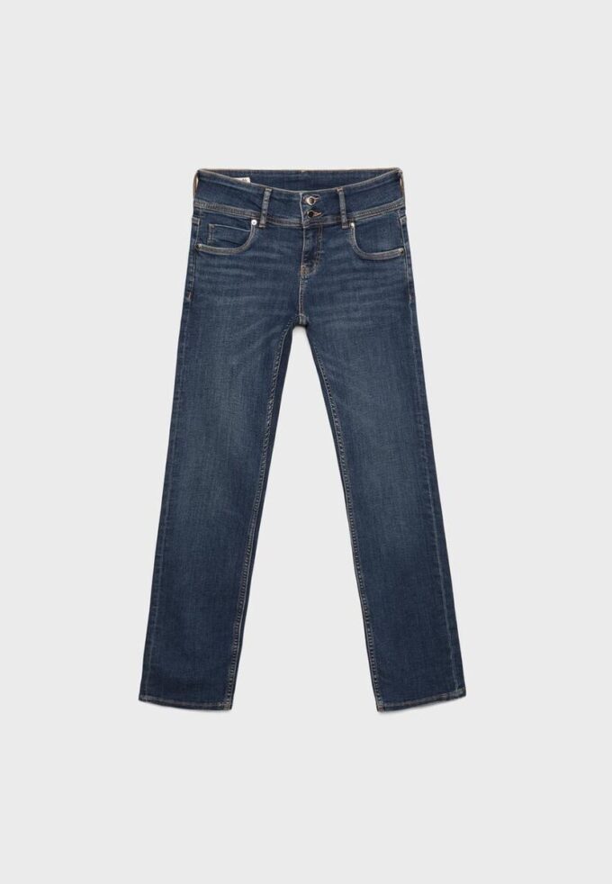 Jeans med låg midja och smal passform