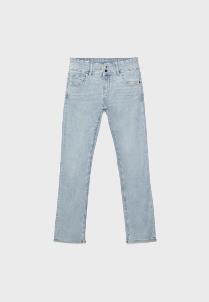 Jeans med låg midja och smal passform Jeans med låg midja och smal passform