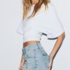 Jeansshorts med uppvikt fåll Jeansshorts med uppvikt fåll
