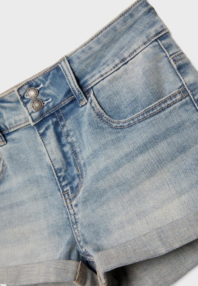 Jeansshorts med uppvikt fåll Jeansshorts med uppvikt fåll