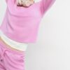 Joggingbyxor i palazzo-modell med Soft Touch-känsla
