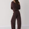 Joggingbyxor i palazzo-modell med Soft Touch-känsla Joggingbyxor i palazzo-modell med Soft Touch-känsla