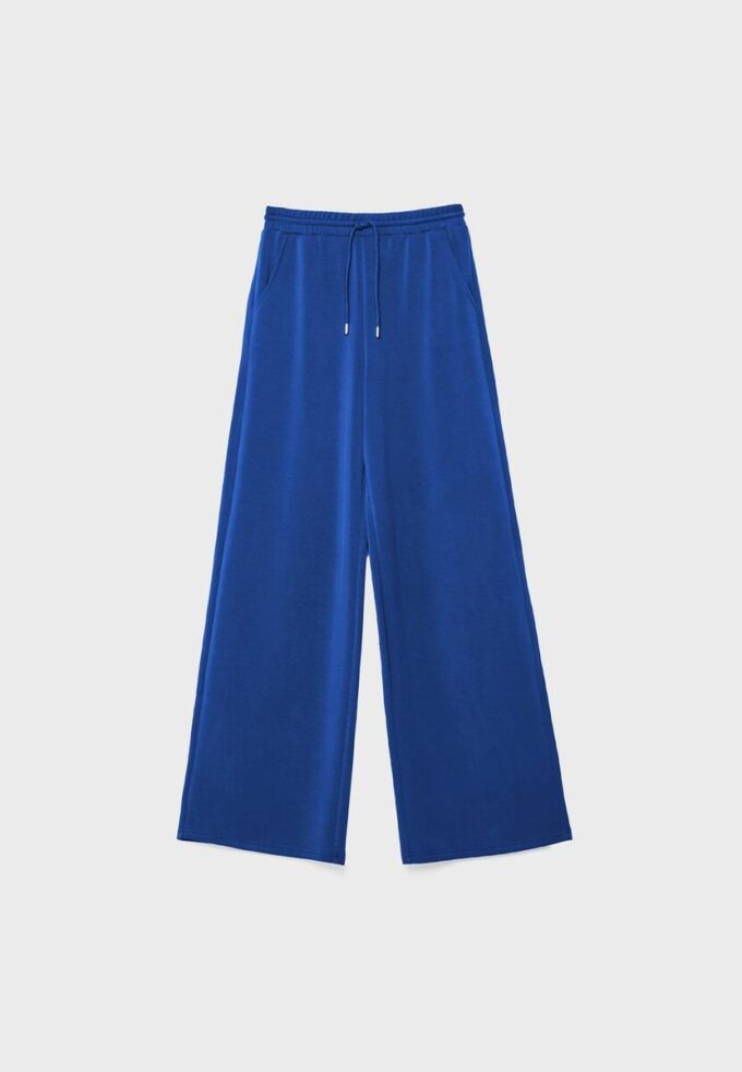 Joggingbyxor i palazzo-modell med Soft Touch-känsla Joggingbyxor i palazzo-modell med Soft Touch-känsla