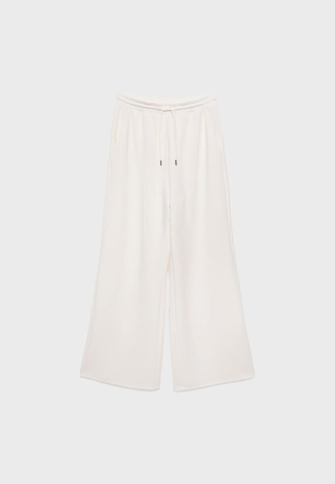 Joggingbyxor i palazzo-modell med Soft Touch-känsla Joggingbyxor i palazzo-modell med Soft Touch-känsla