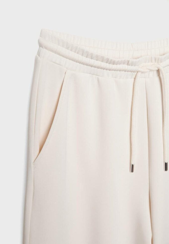 Joggingbyxor i palazzo-modell med Soft Touch-känsla Joggingbyxor i palazzo-modell med Soft Touch-känsla