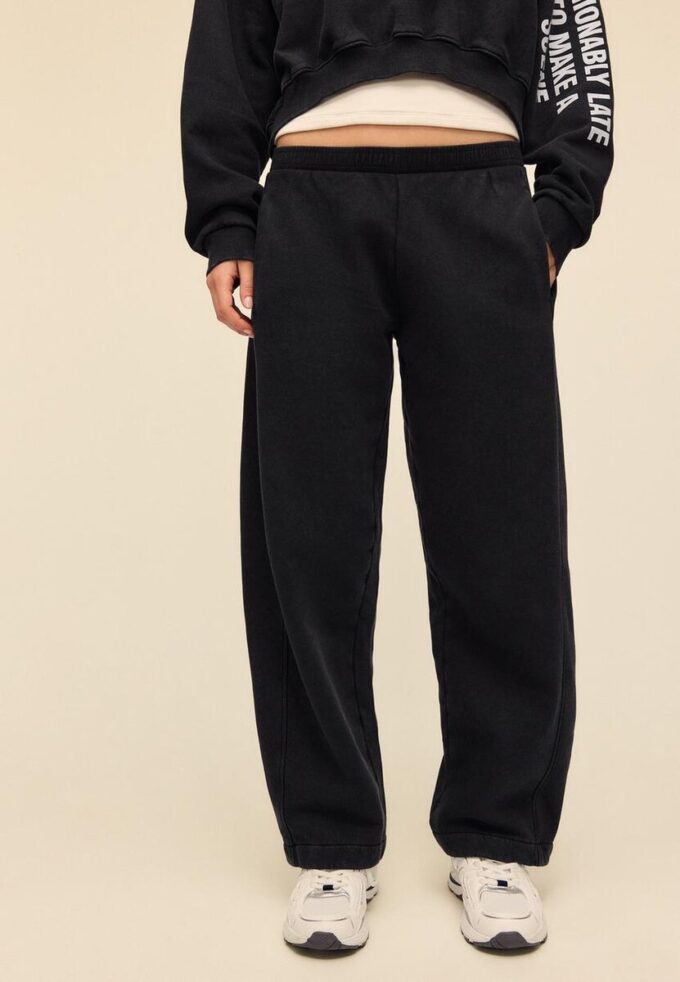 Joggingbyxor i Soft Touch fleece med acid wash Joggingbyxor i Soft Touch fleece med acid wash
