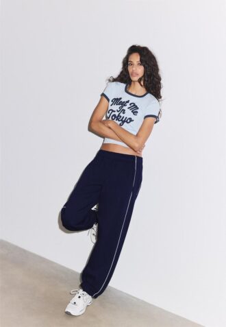 Joggingbyxor med piping