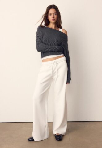 Joggingbyxor med Wide Leg