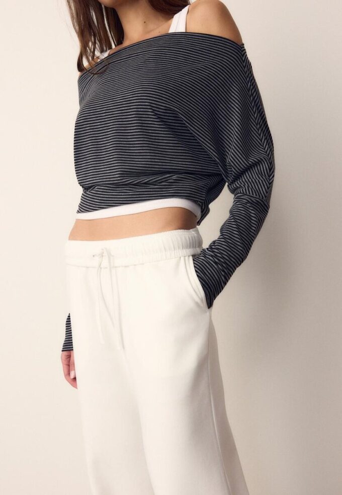 Joggingbyxor med Wide Leg Joggingbyxor med Wide Leg