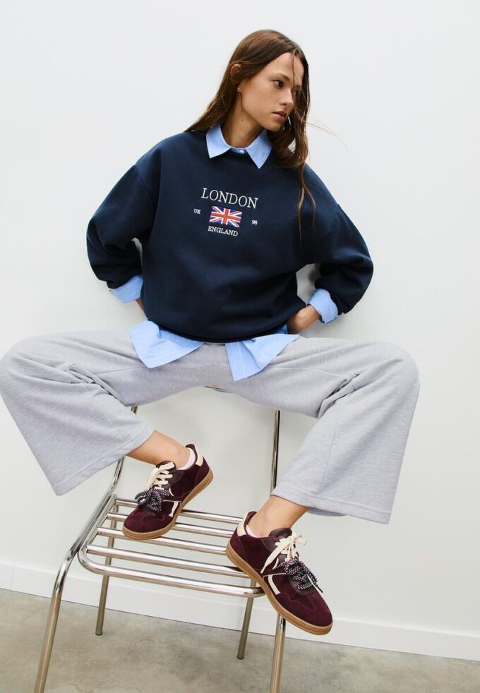 Joggingbyxor med Wide Leg Joggingbyxor med Wide Leg